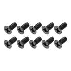METALLIXITY Flat Head винт M3.5 x 8mm 150 штук входит уголь элемент сталь производства механизм винт очки часы маленький размер электронное оборудование для чёрный 