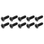 METALLIXITY Flat Head винт M2 x 6mm 350 штук входит уголь элемент сталь производства механизм винт очки часы маленький размер электронное оборудование для чёрный 