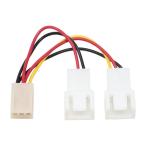 Ainex アイネックス ファン用二股電源ケーブル 5cm CA-084A -お取り寄せ- 0131-4562412838146-ds