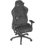 Bauhutte バウヒュッテ ゲーミングチェア G-570-BK ポケットコイル内蔵シート ヘッドレスト リクライニング機能 背面ポケット付き ブラック -メーカー直送-