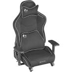 Bauhutte バウヒュッテ ゲーミング座椅子 GX-570-BK ポケットコイル内蔵 リクライニング 背面ポケット付き 取り外せるクッション ブラック -メーカー直送-