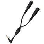 ELECOM Elecom EHP-35W02BK аудио кабель 2 разделение φ3.5mm 4 высшее to Mini Jack ×2 разъём джек 2 .- ваш заказ товар -