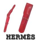 [ б/у ] Hermes me кукла пенал 1 шт. для красный rouge красный Lizard Gold металлические принадлежности заклепки ap1178[ один . быстрое решение ]
