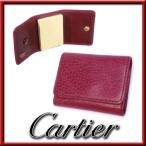 [ очень красивый товар ] Cartier post ito с футляром . бумага inserting кожа Mini размер кнопка тип бордо Испания .. поставщик appre5932[ один . быстрое решение ]