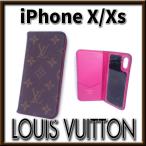 [ хорошая вещь ] Louis Vuitton folio iPhone кейс iPhone X 10 Xs кейс монограмма / rose appre6605[ один . быстрое решение ]