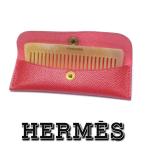 [ прекрасный товар ] Hermes расческа гребень Buffalo звуковой сигнал красный rouge расческа . bell "губа" кейс печать и т.п. бардачок тоже ap8641[ один . быстрое решение ]