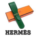 [ не использовался - как новый ] Hermes me кукла пенал 1 шт. для зеленый Lizard Gold металлические принадлежности заклепки коробка ap9747[ один . быстрое решение ]
