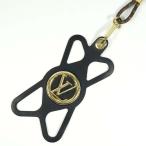【中古AB/使用感小】LOUIS VUITTON ルイ・ヴィトン フォンホルダー ルイーズ ネックストラップ  M68382 ブラック×ブラウン×ゴールド金具   20278042