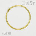  плоский браслет Triple 12 поверхность 17cm 4gki разделение 12 поверхность Triple 10 2 поверхность 18 золотой 750 структура . отдел осмотр печать есть K18YG унисекс новый товар немедленная уплата 