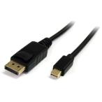 StarTech MDP2DPMM1M Mini DisplayPort - DisplayPort 1.2変換ケーブル (1m・mDP オス - ディスプレイポート/DP オス 4K映像出力に対応) メーカー直送