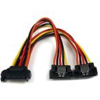 StarTech PYO2LSATA ラッチ付きSATA電源ケーブル オス/メス(15cm) メーカー直送