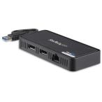 StarTech USBA2DPGB �֥�å� �ߥ˥ɥå��󥰥��ơ������ USB 3.0 �ǥ奢��DisplayPort��˥��б� 4K/60Hz GbE