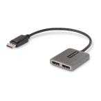 StarTech MST14DP122DP MST ступица (DisplayPort 1.4 подключение / двойной монитор /5K60Hz DP/HDR/Windows только /32cm в одном корпусе кабель )