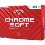 ショッピングCHROME 日本正規品 キャロウェイ CHROME SOFT(クロムソフト) ボール 2024年モデル トリプルトラック ホワイト 1ダース(12個入り)
