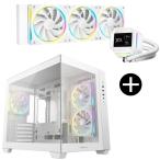 DEEPCOOL CPUクーラー＆PCケース ホワイトセット