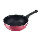 ショッピングティファール T-fal ティファール B55975 クランベリーレッド マルチパン 22cm (IH非対応)