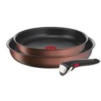 T-fal L78790 ブラウン インジニオ・ネオ IHモカ セット3 フライパン 3点セット (IH対応)