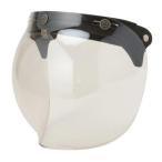 RIDEZ FINAL BUBBLE SHIELD Type S クリアミラー 汎用バブルシールド