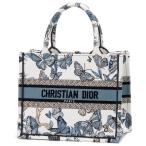 Christian Dior ディオール トートバッグ ホワイト/ブルー M1265ZESR M933 DONNA BOOK TOTE SM TOILE DE JOUY MEXICO EMBROIDERY WHITE AND PA 並行輸入品