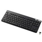 ELECOM TK-FDM109TKBK беспроводной клавиатура ( японский язык расположение 92 ключ / тонкий / men b Len тип / антибактериальный / compact размер / черный ) производитель прямая поставка 