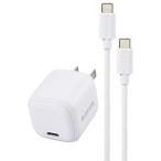  Elecom MPA-ACCP8130WH AC зарядное устройство / смартфон * планшет для /USB Power Delivery/30W/USB-C1 порт /C-C кабель приложен /1.5m/ белый производитель прямая поставка 
