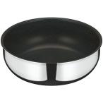 ショッピングIH対応 THERMOS KVF-024D-S ステンレス デュラブル 取っ手のとれる [炒め鍋 IH対応]