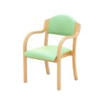 法人限定 Netforce UHE-1-2-W-GN ナチュラルフレーム×グリーン エトワール ダイニングチェア 完成品 メーカー直送