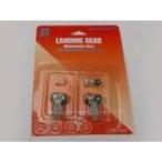 Hogan ランディングギアセット A300用 ゴム製タイヤ付 1/200 航空機モデル