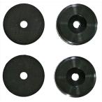 和気産業 EGC-004 ネジ止め ゴムクッション 黒 4個入