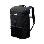 ショッピングアディダス リュックサック ADIDAS アディダス ボール用デイパック 27L 黒色×青色 (FLAPタイプ) ADP49BKB
