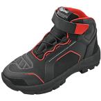 D62496 デイトナ(Daytona) ライディングシューズ バイク シューズ 防水 特殊インソール 歩きやすい R-WP DS-502 ブラック/レッド 25.5cm