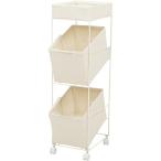 ランドリーラック ホワイト 萩原 RAN-2425WH メーカー直送