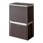 ランドリーボックス ダークブラウ