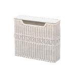 サンフラワーラタン GK846WW ホワイトラタン トイレットペーパー収納バスケット ホワイトウォッシュ fioreシリーズ Piu Carina メーカー直送