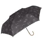 傘 折り畳み傘 折りたたみ傘 折傘 雨傘 日傘 晴雨兼用 924-055 UV リリカ 折 チャコールグレー 遮蔽率99.9% 遮光率100% 花柄 レディース 軽量 耐風 中谷