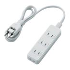 マルチタップ ELECOM エレコム T-TST02-22410WH ほこり防止シャッタータップ 4個口 1m ホワイト