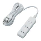 マルチタップ ELECOM エレコム T-TST02-22430WH ほこり防止シャッタータップ 4個口 3m ホワイト