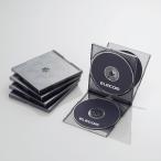 ��ǥ��������� ELECOM ���쥳�� CCD-JSCNQ5CBK Blu-ray/DVD/CD������ 5�祻�å� ɸ�� �ץ饱���� 4���Ǽ ���ꥢ�֥�å�