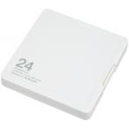 ELECOM CMC-SDCPP24WH ホワイト メモリカードケース/インデックス台紙付き/SD12枚+microSD12枚収納