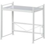 不二貿易 マルチ伸縮ラック 収納内寸:幅47~78×奥行31×高さ42cm スチール ホワイト 10112