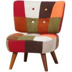 ソファ ソファー 1人掛け パッチワーク 北欧 おしゃれ リビングソファー ローソファー 一人掛け Daisy デイジー