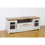 カントリー 家具 テレビ台 TV台 テレビボード ローボード 幅105 おしゃれ 北欧 フレンチカントリー 木製 収納 扉付き ガラス扉