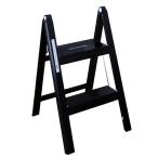 ショッピング踏み台 アルインコ SS-52B ブラック 薄型踏み台2段 (ブラックアルマイト加工) メーカー直送