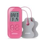オムロン 低周波治療器 HV-F021-PK ピンク OMRON 低周波 マッサージ マッサージ器 コンパクト シンプル 簡単操作 強さ15段階