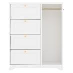  вешалка шкаф из дерева ребенок полки ширина 80 белый белый выдвижной ящик место хранения living модный Северная Европа 4FUL производитель прямая поставка 