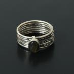 ショッピングDays トゥアレグ シルバー ジュエリー TOUAREG SILVER JEWELRY  7連リング ムーンストーン シルバー pure silver 7 days ring