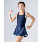 キッズ 水着 女の子 ジュニア スイムウェア/ナイキ NIKE GIRLS エンボス スカート ワンピース/子供用 120-160サイズ 水泳/1981905-01【返品不可】