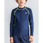 キッズ ラッシュガード 長袖 水着 ジュニア スイムウェア 男の子/ナイキ NIKE 子供用 120-170サイズ UVカット 紫外線対策 水泳/1981916-02【返品不可】