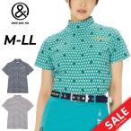  Anne Pas . короткий рукав mok шея рубашка женский Golf одежда and per se GOLF swing dry отпечатанный женский общий рисунок mok рубашка . пот скорость ./AFS9555X1