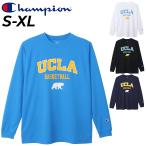 ショッピングチャンピオン tシャツ チャンピオン 長袖Tシャツ メンズ Champion スポーツウェア バスケットボール プリントT クルーネック 抗菌防臭 吸汗速乾 メンズウェア 男性用 ロンT C3-YB465
